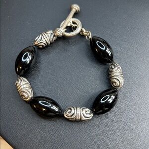 Zina Beverly Hills Onyx and 925 Bracelet